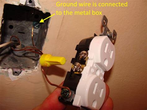 no ground wire in junction box|replacing ungrounded outlet with grounded.